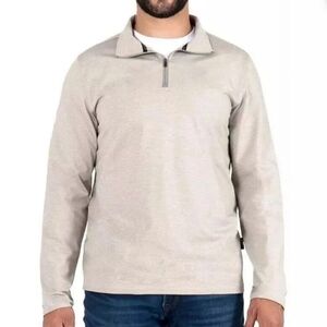 Gerry Men's Long Sleeve 1/4 Zip Pullover (Tan